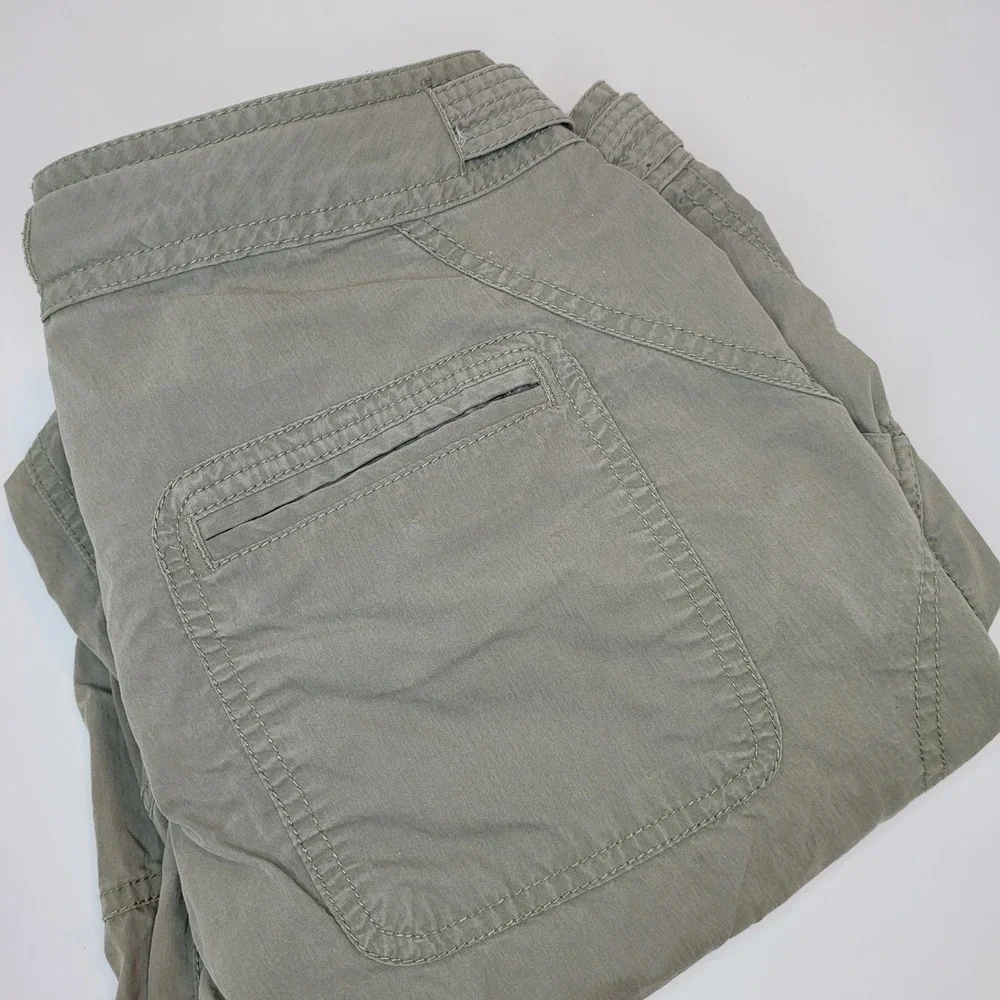 The North Face Womens Khaki Tan Outdoors Cargo Hiking Pants Size Small Belted‎
